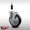 Service Caster 5'' SS Black Poly Swivel 7/8'' Expanding Stem Caster with Brake SCC-SSEX20S514-PPUB-BLK-TLB-78 - alternate 2